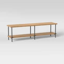 Wood And Metal TV Stand For TVs Up To 60" - Room Essentials™ 13 Wood And Metal TV Stand For TVs Up To 60" - Room Essentials™ -Furniture Sales Store GUEST 008e6b5f 4d43 465d 8784 80c8ca30ed60