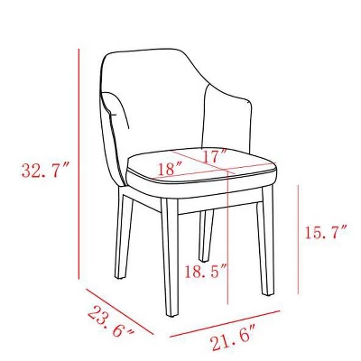 Kinston Curved Back Upholstered Dining Chair - Threshold™ 8 Kinston Curved Back Upholstered Dining Chair - Threshold™ - Image 6