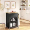 Windham Wood Top Kitchen Cart - Black - Threshold™ 1 Windham Wood Top Kitchen Cart - Black - Threshold™ -Furniture Sales Store GUEST 08ca94bf 2c90 4904 b6d6 f0b6e68ff353