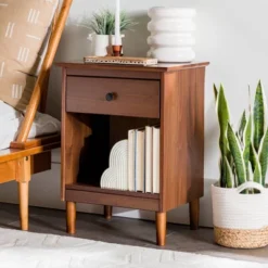 Stiva Classic Mid-Century Modern 1 Drawer Nightstand - Saracina Home 30 Stiva Classic Mid-Century Modern 1 Drawer Nightstand - Saracina Home -Furniture Sales Store GUEST 0a4baa60 f488 4a19 804a 1223b4432508