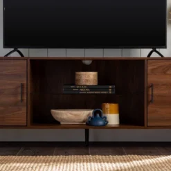 2 Door Mid-Century Modern Wood Storage TV Stand For TVs Up To 80" - Saracina Home 25 2 Door Mid-Century Modern Wood Storage TV Stand For TVs Up To 80" - Saracina Home -Furniture Sales Store GUEST 0c083b88 b4b8 4267 89b0 b99f64195a36
