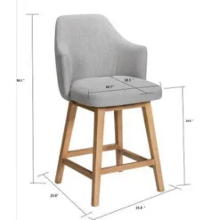 Kinston Swivel Curved Back Upholstered Counter Height Barstool - Threshold™ 18 Kinston Swivel Curved Back Upholstered Counter Height Barstool - Threshold™ -Furniture Sales Store GUEST 0cf41a59 02f8 4482 a305 0046c7165fa6