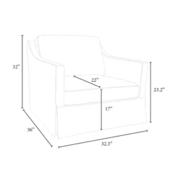 Vivian Park Upholstered Swivel Chair Cream - Threshold™ Designed With Studio McGee 13 Vivian Park Upholstered Swivel Chair Cream - Threshold™ Designed With Studio McGee -Furniture Sales Store GUEST 0f6cc5a6 f1ac 4b5a a69b 5faae524745a