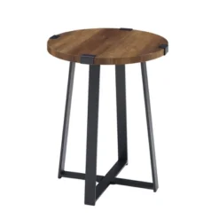 Wrightson Urban Industrial Faux Wrap Leg Round Side Table - Saracina Home 27 Wrightson Urban Industrial Faux Wrap Leg Round Side Table - Saracina Home -Furniture Sales Store GUEST 10a274df fdc1 4838 a26b e97de3166e26