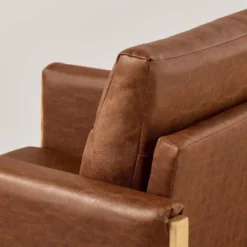 Faux Leather Upholstered Accent Arm Chair - Cognac - Hearth & Hand™ With Magnolia 13 Faux Leather Upholstered Accent Arm Chair - Cognac - Hearth & Hand™ With Magnolia -Furniture Sales Store GUEST 14dda471 3120 41fc 9a6d 67b3fa52c8d6