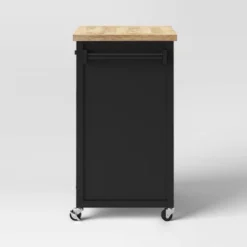 Windham Wood Top Kitchen Cart - Black - Threshold™ -Furniture Sales Store GUEST 1cdd1e03 5571 4873 a483 1e00574e2a6f