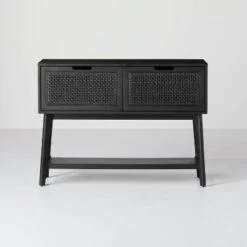 Wood & Cane Console Table With Pull-Down Drawers - Hearth & Hand™ With Magnolia 21 Wood & Cane Console Table With Pull-Down Drawers - Hearth & Hand™ With Magnolia -Furniture Sales Store GUEST 20528750 0c48 4495 9988 dee7756ece00