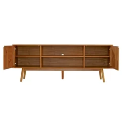 Solid Wood Mid-Century Modern TV Stand For TVs Up To 80" - Saracina Home -Furniture Sales Store GUEST 21c882f2 4627 4d0e a364 30f5fcdcd258