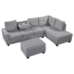 108" Reversible L-Shape Sectional Sofa Couch With Storage Ottoman-ModernLuxe 20 108" Reversible L-Shape Sectional Sofa Couch With Storage Ottoman-ModernLuxe -Furniture Sales Store GUEST 261f9c97 8361 42af a0f8 f1341f4386d7