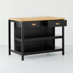 Wood Kitchen Island Table With Storage Black/Natural - Hearth & Hand™ With Magnolia 12 Wood Kitchen Island Table With Storage Black/Natural - Hearth & Hand™ With Magnolia -Furniture Sales Store GUEST 2ba3ead7 b5df 4db4 b48a 075519e1db85