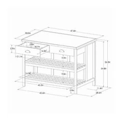 Wood Kitchen Island Table With Storage Black/Natural - Hearth & Hand™ With Magnolia 17 Wood Kitchen Island Table With Storage Black/Natural - Hearth & Hand™ With Magnolia -Furniture Sales Store GUEST 2fa25cb1 7714 4f9d 981c 1da4f9561601