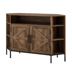 Atticus Modern Farmhouse 2 Door Corner TV Stand For TVs Up To 55" Rustic Oak - Saracina Home 15 Atticus Modern Farmhouse 2 Door Corner TV Stand For TVs Up To 55" Rustic Oak - Saracina Home -Furniture Sales Store GUEST 300a699d 8a74 4a70 bb6f e5e5e7c1c7a7