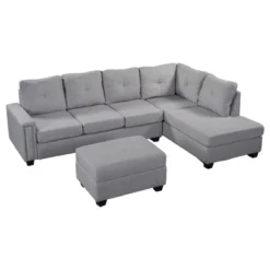 108" Reversible L-Shape Sectional Sofa Couch With Storage Ottoman-ModernLuxe 19 108" Reversible L-Shape Sectional Sofa Couch With Storage Ottoman-ModernLuxe -Furniture Sales Store GUEST 3035f666 1fcd 484c 8f89 77d780d2d56c