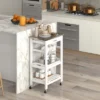Costway Compact Kitchen Island Cart Rolling Service Trolley With Stainless Steel Top Basket 2 Costway Compact Kitchen Island Cart Rolling Service Trolley With Stainless Steel Top Basket -Furniture Sales Store GUEST 36ec5ea6 0078 4d00 bc83 41ba7dd234f3