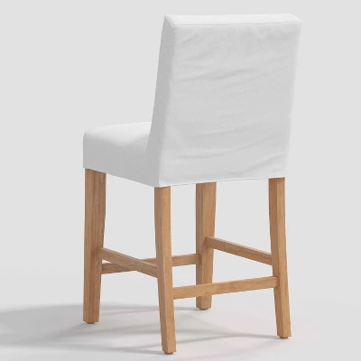 Nazanin Slipcover Counter Height Barstool Twill White - Threshold™ 5 Nazanin Slipcover Counter Height Barstool Twill White - Threshold™ - Image 3