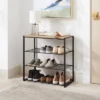 4 Tier Shoe Rack Black Metal With Natural Wood - Brightroom™ 2 4 Tier Shoe Rack Black Metal With Natural Wood - Brightroom™ -Furniture Sales Store GUEST 3bdfbf84 9c6c 49cf 9810 7a0a400060fc