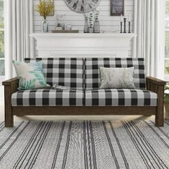 Jovie Gingham Rustic Sofa - HOMES: Inside + Out
