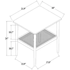 Wood & Cane Square Accent Side Table - Hearth & Hand™ With Magnolia 18 Wood & Cane Square Accent Side Table - Hearth & Hand™ With Magnolia -Furniture Sales Store GUEST 46b28839 eb42 4b32 a0f7 6d40fd6b5238