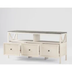 Farmhouse 3 Drawer Wood TV Stand For TVs Up To 65" - Saracina Home 34 Farmhouse 3 Drawer Wood TV Stand For TVs Up To 65" - Saracina Home -Furniture Sales Store GUEST 47fafb98 b85e 468b 9df3 9537ab731ccb