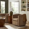 Vernon Upholstered Barrel Swivel Chair Light Brown Velvet - Threshold™ Designed With Studio McGee 2 Vernon Upholstered Barrel Swivel Chair Light Brown Velvet - Threshold™ Designed With Studio McGee -Furniture Sales Store GUEST 49ad11ce 22be 4758 9076 a63435d35d59