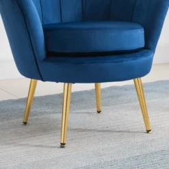 HomCom Elegant Velvet Upholstered Accent Leisure Club Chair With Gold Metal Legs 18 HomCom Elegant Velvet Upholstered Accent Leisure Club Chair With Gold Metal Legs -Furniture Sales Store GUEST 4b7aebc4 7d6c 4017 945a a7b1f5c0bdd4