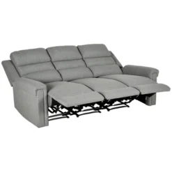 HOMCOM Recliner Sofa Couch With Easy Pull Handles And Adjustable Footrest, 3 Seater Sofa Modern Couch, Gray 9 HOMCOM Recliner Sofa Couch With Easy Pull Handles And Adjustable Footrest, 3 Seater Sofa Modern Couch, Gray -Furniture Sales Store GUEST 4e524981 c02c 4ca4 b112 cfc002a69fca