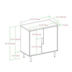 Modern Accent Cabinet With Color Pop Interior - Saracina Home -Furniture Sales Store GUEST 5086d616 ad3e 40ba bca2 a4861a7e7a12