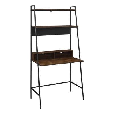 36" Writing Desk With Open Storage Ladder Bookshelf - Saracina Home 3 36" Writing Desk With Open Storage Ladder Bookshelf - Saracina Home