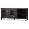 Walda Wood Cabinet With 2 Sliding Doors And 1 Drawer TV Stand For TVs Up To 60" Dark Brown/Gray - Baxton Studio 2 Walda Wood Cabinet With 2 Sliding Doors And 1 Drawer TV Stand For TVs Up To 60" Dark Brown/Gray - Baxton Studio -Furniture Sales Store GUEST 52e6c1a5 581e 4234 a534 2d067179cc34