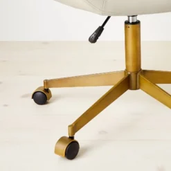 Mahonia Faux Leather Office Chair Cream/Aged Brass - Opalhouse™ Designed With Jungalow™ 12 Mahonia Faux Leather Office Chair Cream/Aged Brass - Opalhouse™ Designed With Jungalow™ -Furniture Sales Store GUEST 54b73936 5a21 4274 b154 b09db58cca94