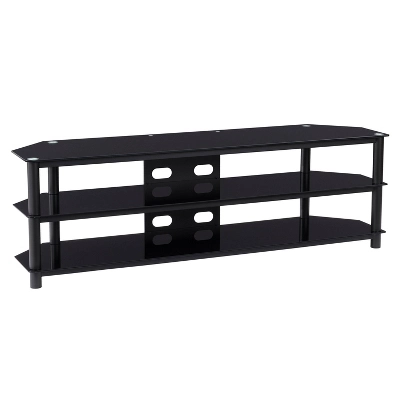 Travers Open Shelves TV Stand For TVs Up To 82" Black - CorLiving 8 Travers Open Shelves TV Stand For TVs Up To 82" Black - CorLiving - Image 6
