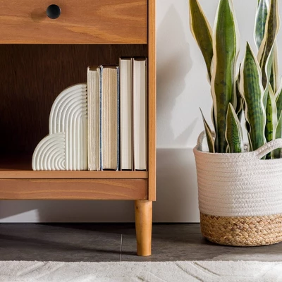 Stiva Classic Mid-Century Modern 1 Drawer Nightstand - Saracina Home 10 Stiva Classic Mid-Century Modern 1 Drawer Nightstand - Saracina Home - Image 9