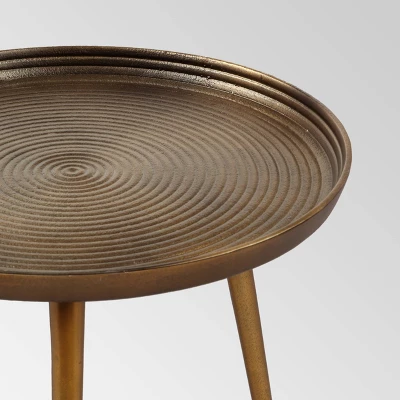 Everts Modern Accent Table Brass - Christopher Knight Home 6 Everts Modern Accent Table Brass - Christopher Knight Home - Image 4