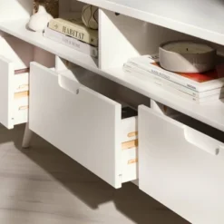 Cara Mid-Century Modern 3 Drawer Corner TV Stand For TVs Up To 58" - Saracina Home 32 Cara Mid-Century Modern 3 Drawer Corner TV Stand For TVs Up To 58" - Saracina Home -Furniture Sales Store GUEST 59f86cf1 f206 400e beed adf45df367ac