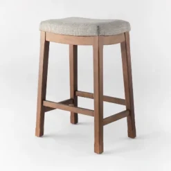 Candor Wood And Upholstered Saddle Counter Height Barstool - Threshold™ 16 Candor Wood And Upholstered Saddle Counter Height Barstool - Threshold™ -Furniture Sales Store GUEST 5b16e3f6 659a 452c 94c6 c37d9de19550