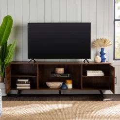 2 Door Mid-Century Modern Wood Storage TV Stand For TVs Up To 80" - Saracina Home 34 2 Door Mid-Century Modern Wood Storage TV Stand For TVs Up To 80" - Saracina Home -Furniture Sales Store GUEST 5d44119d 7e55 4beb 8f77 bb1514318948