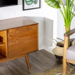 Solid Wood Mid-Century Modern TV Stand For TVs Up To 65" - Saracina Home 19 Solid Wood Mid-Century Modern TV Stand For TVs Up To 65" - Saracina Home -Furniture Sales Store GUEST 64291693 f8bf 4214 8739 2fe9a7cbadf0