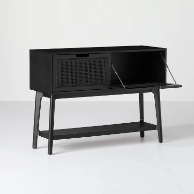 Wood & Cane Console Table With Pull-Down Drawers - Hearth & Hand™ With Magnolia 5 Wood & Cane Console Table With Pull-Down Drawers - Hearth & Hand™ With Magnolia - Image 3