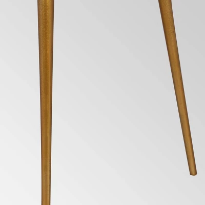 Everts Modern Accent Table Brass - Christopher Knight Home 4 Everts Modern Accent Table Brass - Christopher Knight Home - Image 2