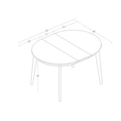 Astrid Mid-Century Round Extendable Dining Table - Threshold™ 15 Astrid Mid-Century Round Extendable Dining Table - Threshold™ -Furniture Sales Store GUEST 67363663 bc12 48bd adb2 c9a5c8b71510