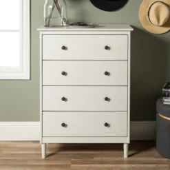 Stiva Classic Mid-Century Modern Vertical 4 Drawer Dresser - Saracina Home 15 Stiva Classic Mid-Century Modern Vertical 4 Drawer Dresser - Saracina Home -Furniture Sales Store GUEST 68d4ecb8 3e27 43b1 b59e edd78e340610