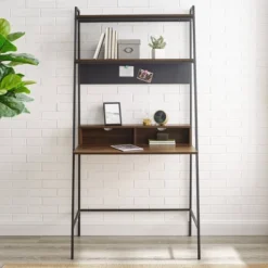 36" Writing Desk With Open Storage Ladder Bookshelf - Saracina Home 16 36" Writing Desk With Open Storage Ladder Bookshelf - Saracina Home -Furniture Sales Store GUEST 746187fb a638 4f3a ae20 f3b4f74d4176