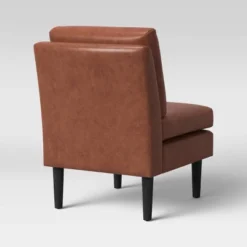 Gelbin Faux Leather Slipper Chair With Wood Legs - Threshold™ 8 Gelbin Faux Leather Slipper Chair With Wood Legs - Threshold™ -Furniture Sales Store GUEST 79c6f7f3 f809 4654 bfbb 3f8fdad22532