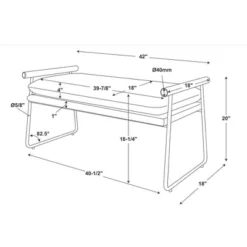 Cushioned Metal & Wood Bench - Cream/Black - Hearth & Hand™ With Magnolia -Furniture Sales Store GUEST 7e0edb24 cd83 4489 8c4c a968e3c33a6c