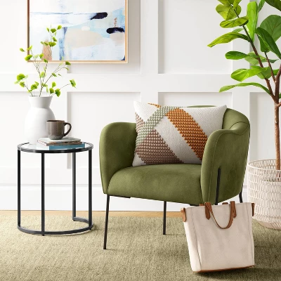 Gladden Rounded Back Anywhere Chair Dark Green - Threshold™ 3 Gladden Rounded Back Anywhere Chair Dark Green - Threshold™