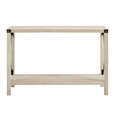 Sophie Rustic Industrial X Frame Entry Table - Saracina Home 4 Sophie Rustic Industrial X Frame Entry Table - Saracina Home - Image 2