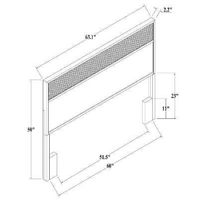 Wood & Cane Transitional Headboard - Hearth & Hand™ With Magnolia 8 Wood & Cane Transitional Headboard - Hearth & Hand™ With Magnolia - Image 6