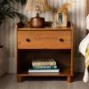 Set Of 2 Katie Transitional Tray Top 1 Drawer Solid Wood Nightstands Caramel - Saracina Home 2 Set Of 2 Katie Transitional Tray Top 1 Drawer Solid Wood Nightstands Caramel - Saracina Home -Furniture Sales Store GUEST 8ca4f9e6 17c7 466f 97d9 dad18f748c87