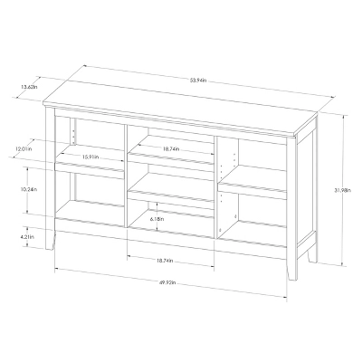 32" Carson Horizontal Bookcase With Adjustable Shelves - Threshold 6 32" Carson Horizontal Bookcase With Adjustable Shelves - Threshold - Image 4