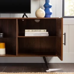 2 Door Mid-Century Modern Wood Storage TV Stand For TVs Up To 80" - Saracina Home 30 2 Door Mid-Century Modern Wood Storage TV Stand For TVs Up To 80" - Saracina Home -Furniture Sales Store GUEST 910fe446 d949 4eab 8f55 84b563e374b2